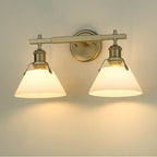 Golden Lighting 3306-BA2 BCB-OP Brushed Champagne Brass Yep By Golden Lighting Orwell 2-light Vanity In Brushed Champagne Brass And Opal Glass Image 3
