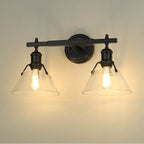 Golden Lighting 3306-BA2 BLK-CLR Matte Black Yep By Golden Lighting Orwell 2-light Vanity In Matte Black And Clear Glass Image 3