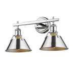 Golden Lighting 3306-BA2 CH-CH Chrome Yep By Golden Lighting Orwell 2-light Vanity In Chrome Image 2