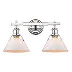 Golden Lighting Orwell Yep By Golden Lighting Orwell 2-light Vanity In Aged Brass And Opal Glass