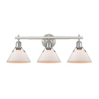 Golden Lighting Orwell Yep By Golden Lighting Orwell 3-light Vanity In Aged Brass And Opal Glass