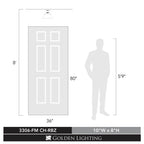 Golden Lighting 3306-FM CH-RBZ Chrome Yep By Golden Lighting Orwell 1-light Flush Mount In Chrome And Rubbed Bronze Shade Image 2