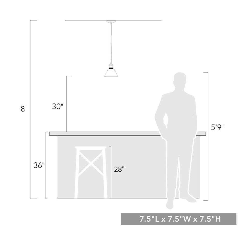 Golden Lighting 3306-S PW-OP Pewter Yep By Golden Lighting Orwell 1-light 8in Pendant In Pewter And Opal Glass Image 3