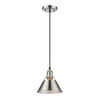 Golden Lighting Orwell Yep By Golden Lighting Orwell 1-light 8in Pendant In Aged Brass And Pewter Shade