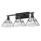 Golden Lighting 3308-BA3 BLK-WTG Matte Black Golden Lighting Kepler 3-light Vanity In Matte Black Image 5