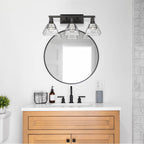 Golden Lighting 3308-BA3 BLK-WTG Matte Black Golden Lighting Kepler 3-light Vanity In Matte Black Image 3