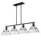 Golden Lighting Kepler Golden Lighting Kepler 4-light Island Light In Matte Black