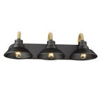 Golden Lighting 3318-BA3 NB Natural Black Golden Lighting Journey 3-light Vanity In Natural Black Image 3