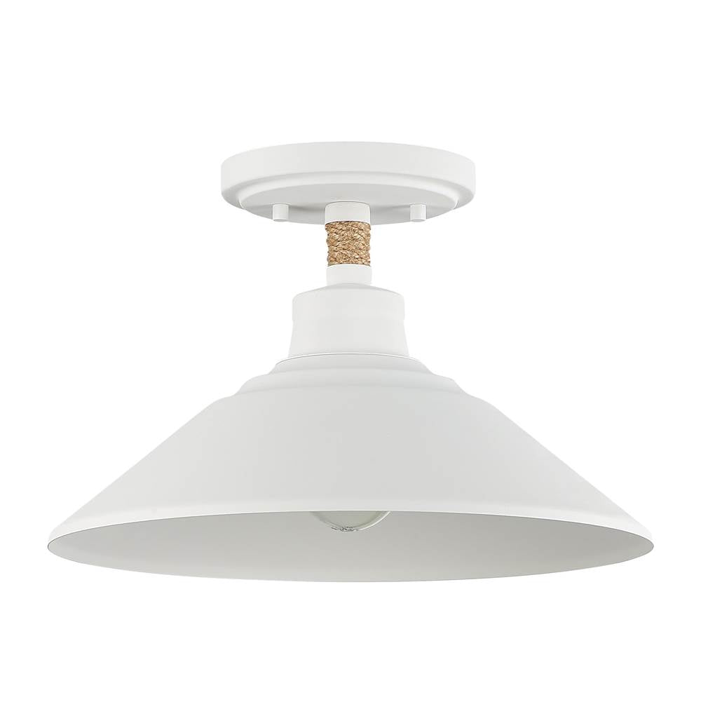 Golden Lighting Journey Golden Lighting Journey 1-light Semi-flush Mount In Natural Black