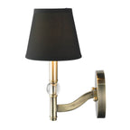 Golden Lighting Waverly Wry Lighting Waverly 1-light Wall Sconce In Aged Brass And Tuxedo Shade