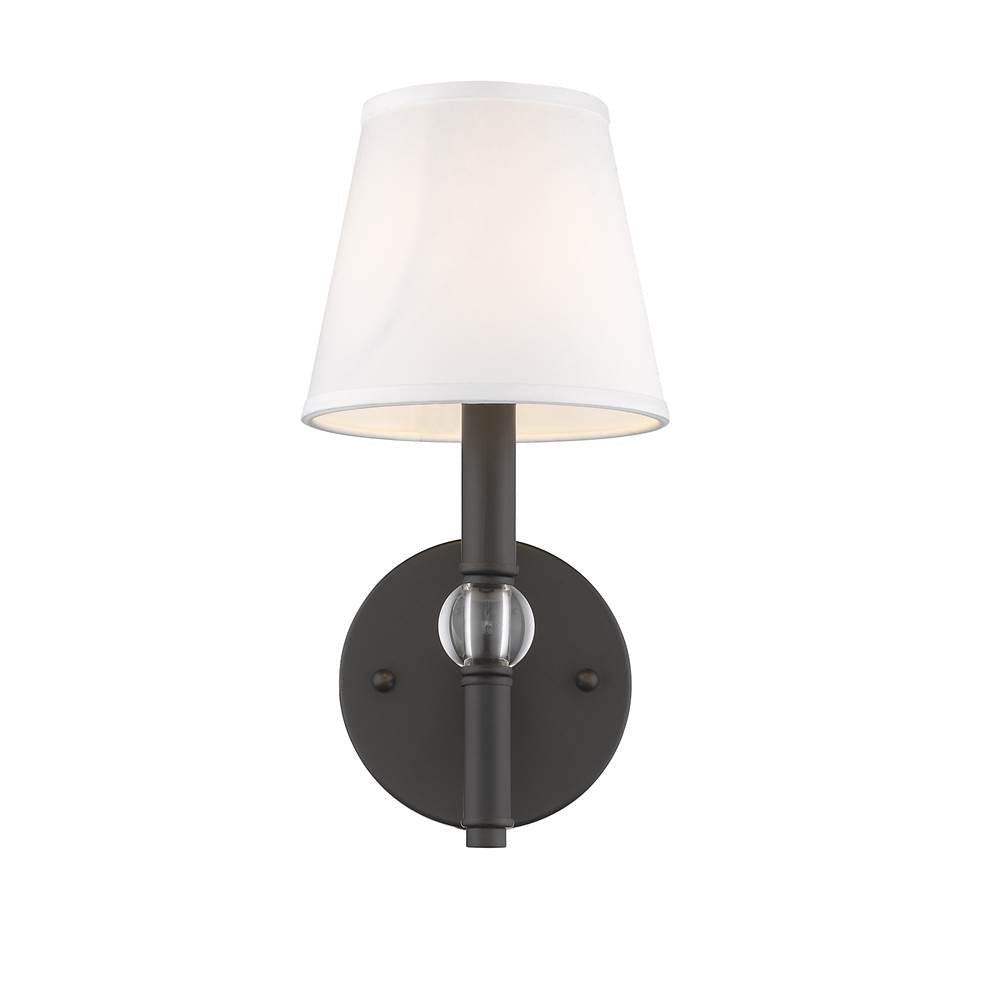 Golden Lighting Waverly Wry Lighting Waverly 1-light Wall Sconce In Rubbed Bronze