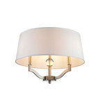 Golden Lighting 3500-SF PW-CWH Pewter Wry Lighting Waverly 3-light Semi-flush Mount In Pewter Image 4