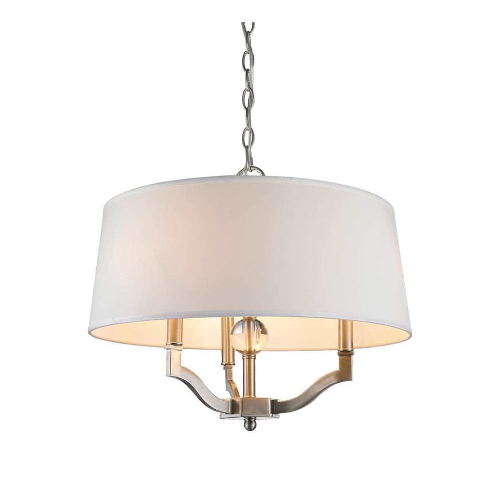 Golden Lighting 3500-SF PW-CWH Pewter Wry Lighting Waverly 3-light Semi-flush Mount In Pewter Image 2