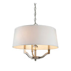Golden Lighting 3500-SF PW-CWH Pewter Wry Lighting Waverly 3-light Semi-flush Mount In Pewter Image 2