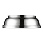 Golden Lighting Duncan Yep By Golden Lighting Duncan 2-light Flush Mount In Aged Brass And Chrome Shade