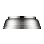 Golden Lighting Duncan Yep By Golden Lighting Duncan 2-light Flush Mount In Aged Brass And Pewter Shade