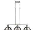 Golden Lighting 3602-3LP PW-PW Pewter Yep By Golden Lighting Duncan 3-light Island Light In Pewter Image 1