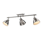 Golden Lighting 3602-3SF PW-PW Pewter Yep By Golden Lighting Duncan 3-light Semi-flush Mount In Pewter Image 3