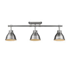 Golden Lighting 3602-3SF PW-PW Pewter Yep By Golden Lighting Duncan 3-light Semi-flush Mount In Pewter Image 2