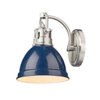 Golden Lighting 3602-BA1 PW-NVY Pewter Yep By Golden Lighting Duncan 1-light Vanity In Pewter And Navy Blue Shade Image 3