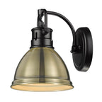 Golden Lighting Duncan Yep By Golden Lighting Duncan 1-light Vanity In Aged Brass