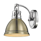 Golden Lighting Duncan Yep By Golden Lighting Duncan 1-light Vanity In Aged Brass
