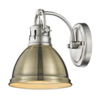 Golden Lighting Duncan Yep By Golden Lighting Duncan 1-light Vanity In Aged Brass