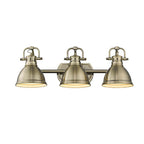 Golden Lighting Duncan Bcb Yep By Golden Lighting Duncan 3-light Vanity In Aged Brass
