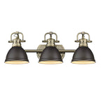 Golden Lighting 3602-BA3 AB-RBZ Aged Brass Yep By Golden Lighting Duncan 3-light Vanity In Aged Brass And Rubbed Bronze Shade Image 1
