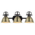 Golden Lighting Duncan Bcb Yep By Golden Lighting Duncan 3-light Vanity In Aged Brass