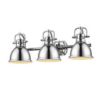 Golden Lighting 3602-BA3 CH-CH Chrome Yep By Golden Lighting Duncan 3-light Vanity In Chrome Image 2