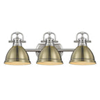 Golden Lighting Duncan Bcb Yep By Golden Lighting Duncan 3-light Vanity In Aged Brass