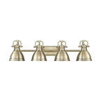 Golden Lighting 3602-BA4 AB-AB Aged Brass Yep By Golden Lighting Duncan 4-light Vanity In Aged Brass Image 1