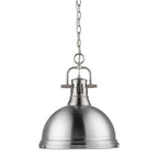Golden Lighting 3602-L PW-PW Pewter Yep By Golden Lighting Duncan 1-light 14in Chain Hung Pendant In Pewter Image 2