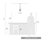 Golden Lighting 3602-S AB-BLK Aged Brass Yep By Golden Lighting Duncan 1-light 9in Chain Hung Pendant In Aged Brass And Matte Black Shade Image 2