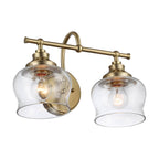 Golden Lighting 3610-BA2 BCB-CLR Brushed Champagne Brass Wry Lighting Daphne 2-light Vanity In Brushed Champagne Brass Image 4