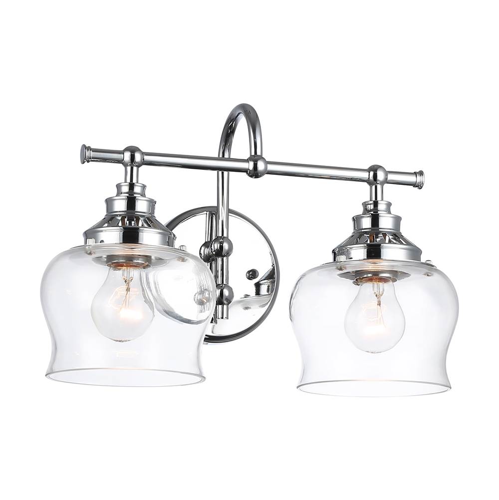 Golden Lighting Daphne Wry Lighting Daphne 2-light Vanity In Brushed Champagne Brass