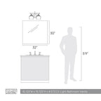 Golden Lighting 3610-BA2 CH-CLR Chrome Wry Lighting Daphne 2-light Vanity In Chrome Image 2