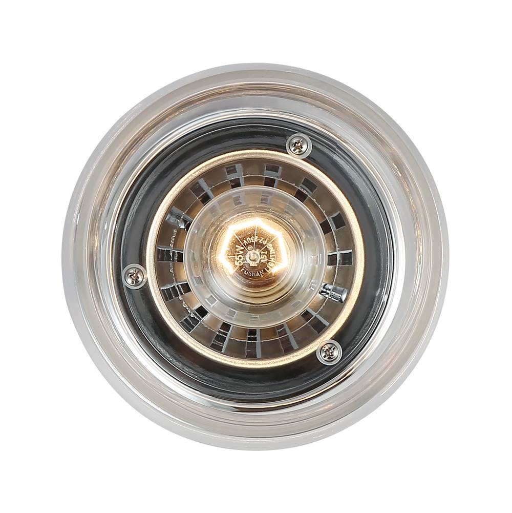 Golden Lighting 3610-SF CH-CLR Chrome Wry Lighting Daphne 1-light Semi-flush Mount In Chrome Image 4