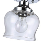 Golden Lighting 3610-SF CH-CLR Chrome Wry Lighting Daphne 1-light Semi-flush Mount In Chrome Image 3