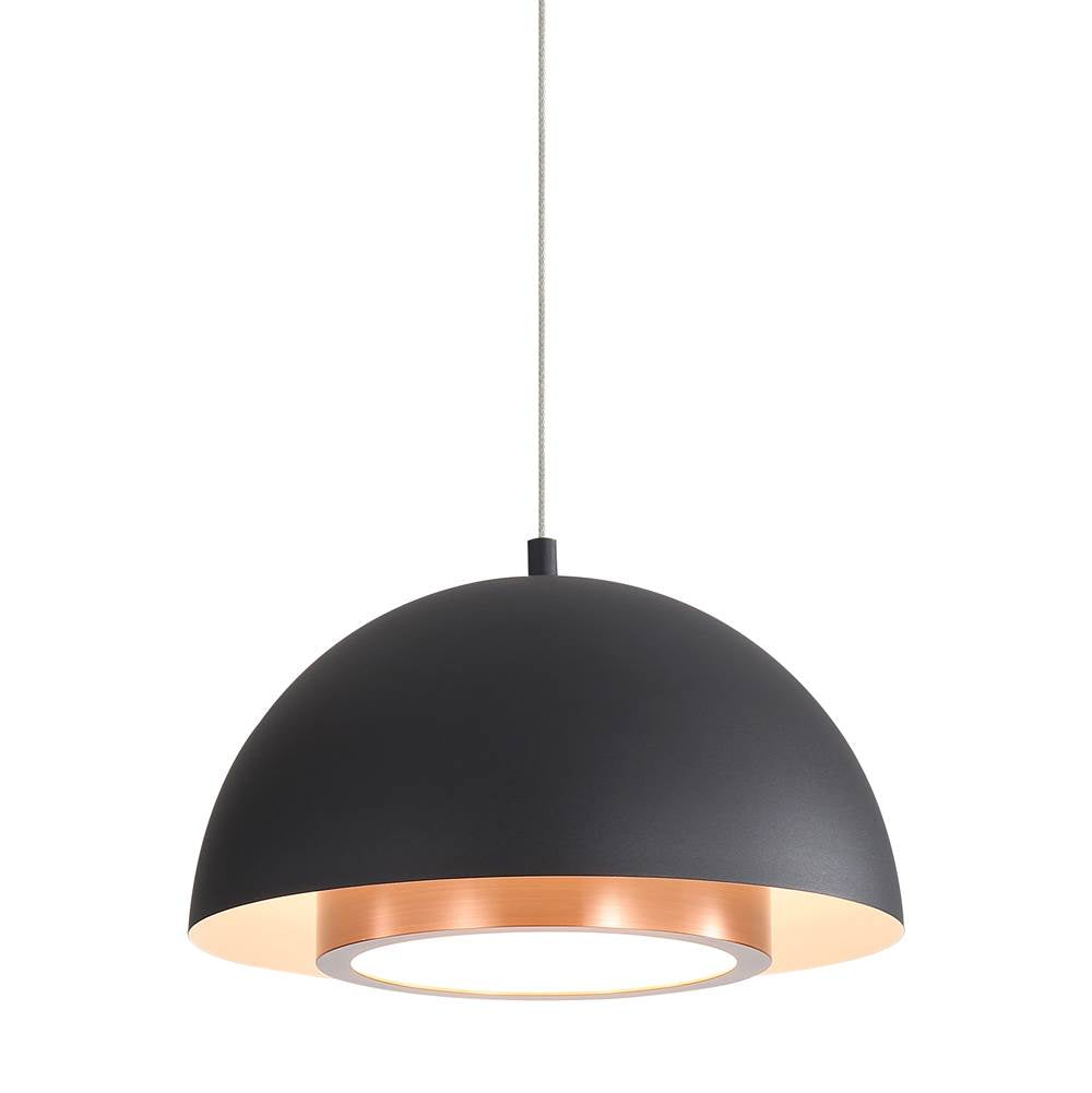 Golden Lighting Solsken Wry Lighting Solsken Integrated Led Pendant In Dusty Rose