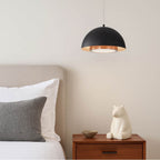 Golden Lighting 3632-12 SNB-ACR Sand Black Wry Lighting Solsken Integrated Led 12in Pendant In Sand Black Image 3