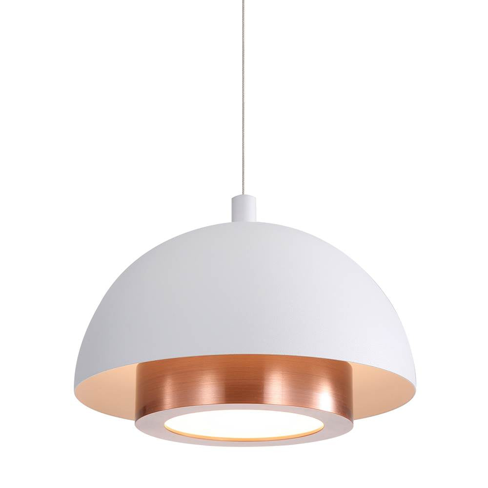Golden Lighting Solsken Wry Lighting Solsken Integrated Led Pendant In Dusty Rose