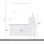 Golden Lighting 3632-12 SNW-ACR Sand White Wry Lighting Solsken Integrated Led 12in Pendant In Sand White Image 2