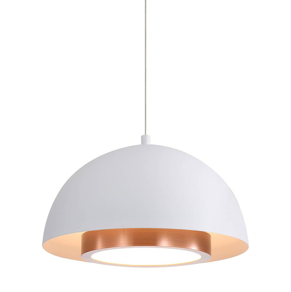 Golden Lighting Solsken Wry Lighting Solsken Integrated Led 7in Pendant In Sand Black