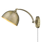 Golden Lighting 3688-A1W AB-AB Aged Brass Wry Lighting Rey 1-light Swing Arm Wall Lamp In Aged Brass Image 5