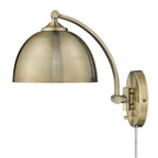 Golden Lighting 3688-A1W AB-AB Aged Brass Wry Lighting Rey 1-light Swing Arm Wall Lamp In Aged Brass Image 4