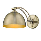 Golden Lighting 3688-A1W AB-AB Aged Brass Wry Lighting Rey 1-light Swing Arm Wall Lamp In Aged Brass Image 3