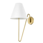 Golden Lighting 3690-A1W BCB-IL Brushed Champagne Brass Yep By Golden Lighting Kennedy 1-light Swing Arm Wall Lamp In Brushed Champagne Brass Image 1