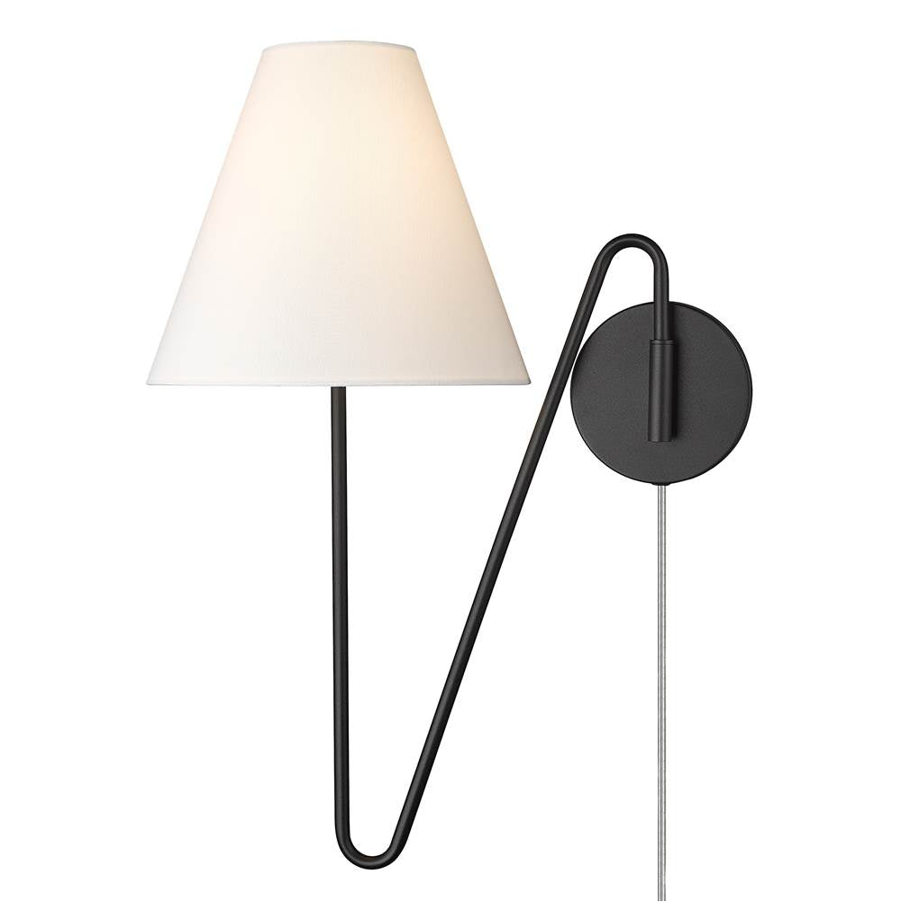 Golden Lighting 3690-A1W NB-IL Natural Black Yep By Golden Lighting Kennedy 1-light Swing Arm Wall Lamp In Natural Black Image 7